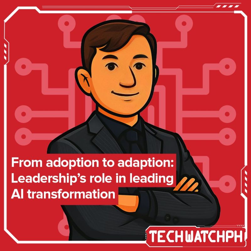 From Adoption to Adaption quote card featuring Joey Briones, Culture & Code, Tech Watch PH