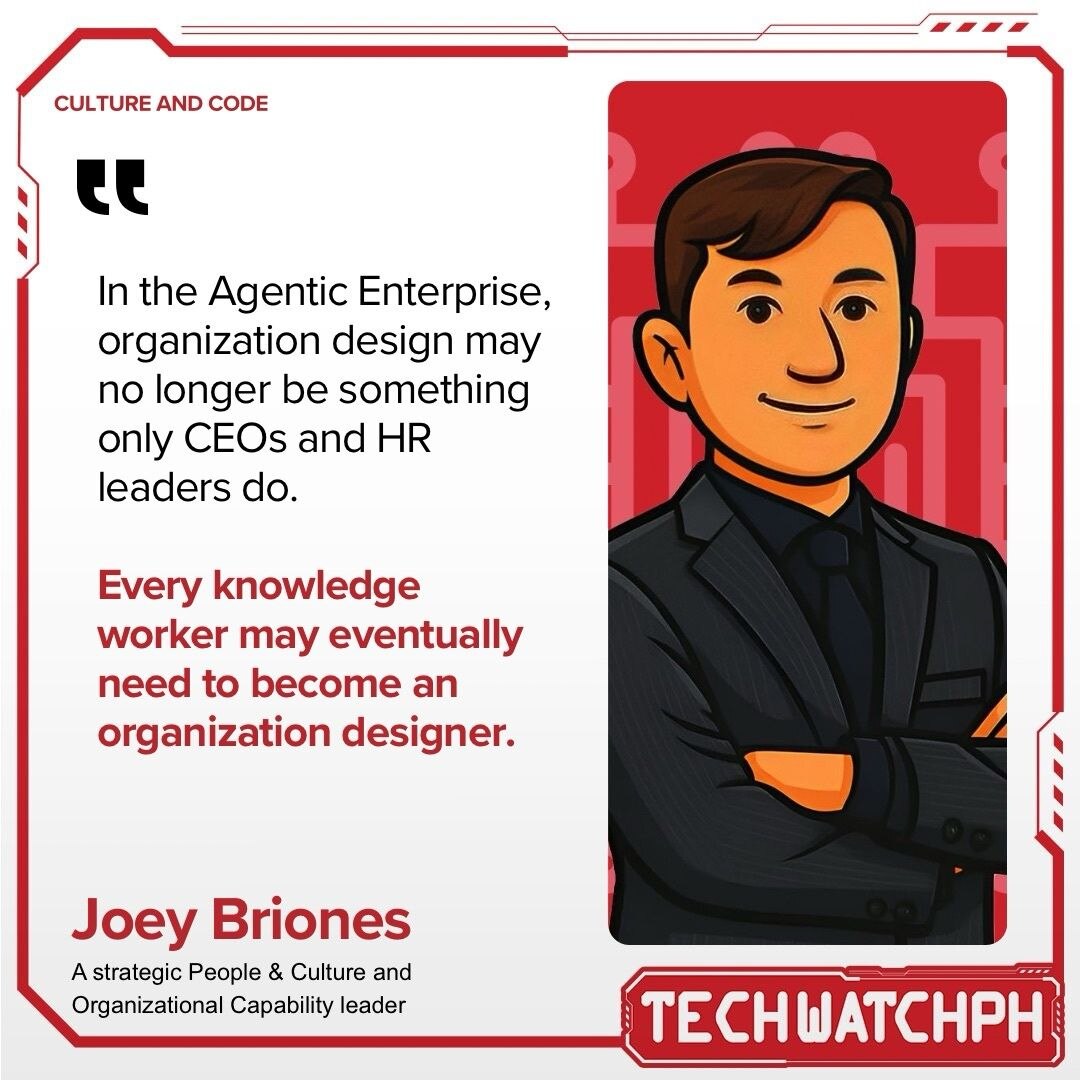 Building Your Own Digital AI Team quote card featuring Joey Briones, Culture & Code, Tech Watch PH